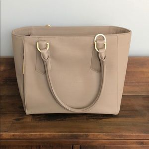 Dagne Dover Signature Midi Tote in Bleeker Blush